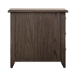Pemberly Row Wood Chair Side Table with Beveled Edge in Peppercorn Espresso