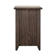 Pemberly Row Wood Chair Side Table with Beveled Edge in Peppercorn Espresso