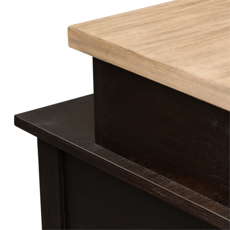 Pemberly Row Black 4 Piece Console Set with 3 Stools Bar Height Serving