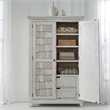 Pemberly Row Armoire with Shingle Accents and Soft Close Drawers in White