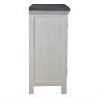 Pemberly Row 2 Door Accent Cabinet in White/Gray with Mirrored Glass