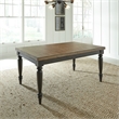 Pemberly Row 5-Piece Rectangular Dining Table Set w/ Slat Back Chairs