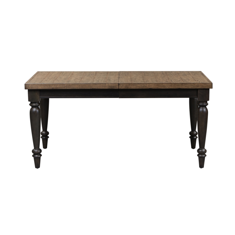 Pemberly Row 5-Piece Rectangular Dining Table Set w/ Slat Back Chairs
