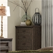 Pemberly Row Dark Gray 5 Drawer Chest with Dovetail Construction