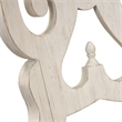 Pemberly Row White Splat Back Side Chair Set of 2 in Khaki Linen