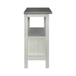 Pemberly Row Sideboard with Sliding Doors and Open Shelf in Textured White