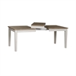 Pemberly Row White 7 Piece Rectangular Table Set with Tufted Chairs