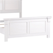 Pemberly Row Full Panel Bed in Oyster White Finish with Louvered Accents