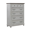 Pemberly Row 6 Drawer Chest with Cedar Lined Drawers in Riverstone White