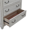 Pemberly Row 6 Drawer Chest with Cedar Lined Drawers in Riverstone White