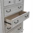 Pemberly Row 6 Drawer Chest with Cedar Lined Drawers in Riverstone White