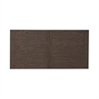 Pemberly Row Trestle Table Set with Easy Glide Leaf in Brown