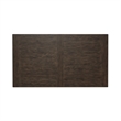 Pemberly Row Rectangular Leg Table with Breadboard Veneer in Rustic Brown