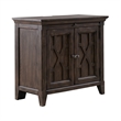 Pemberly Row 2 Door Bedside Chest with Charging and Chippendale Fretwork