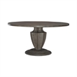 Pemberly Row Pedestal Table Set with Fluted Base in Havana Brown