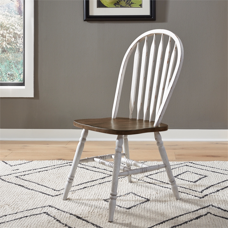 Pemberly Row 5-Piece Pedestal Dining Set with Butterfly Leaf in White Finish