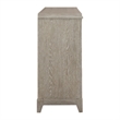 Pemberly Row 8 Drawer Dresser with Dovetail in Washed Taupe Champagne