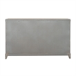 Pemberly Row 8 Drawer Dresser with Dovetail in Washed Taupe Champagne