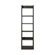 Pemberly Row 6-Shelf Wood Wall Pier with Graduated Shelves in Espresso