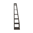 Pemberly Row 6-Shelf Wood Wall Pier with Graduated Shelves in Espresso