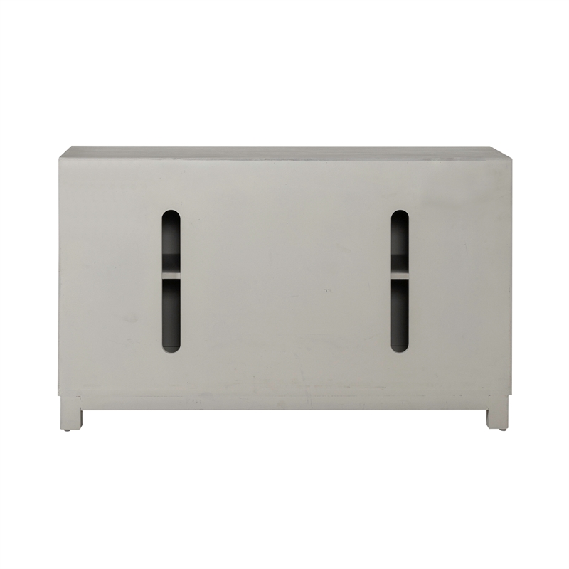 Pemberly Row 2 Door Accent Cabinet with Floral Pattern and Wire Management
