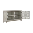 Pemberly Row 2 Door Accent Cabinet with Floral Pattern and Wire Management