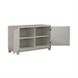 Pemberly Row 2 Door Accent Cabinet with Floral Pattern and Wire Management