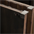 Pemberly Row Door Server with Mosaic Front and Butcher Block Top