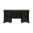 Pemberly Row Jr Executive Credenza with File Drawers in Aged Charcoal