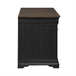 Pemberly Row Jr Executive Credenza with File Drawers in Aged Charcoal