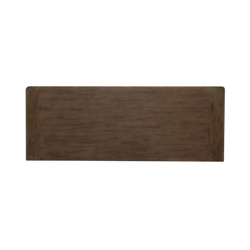 Pemberly Row Jr Executive Credenza with File Drawers in Aged Charcoal