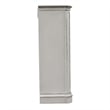 Pemberly Row White Lingerie Chest with Felt Lined Top Drawers