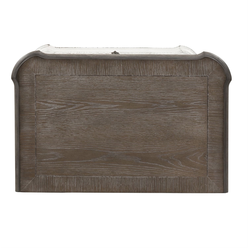 Pemberly Row White Lingerie Chest with Felt Lined Top Drawers