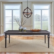 Pemberly Row 6 Piece Rectangular Table Set with Bread Board Top in Brown