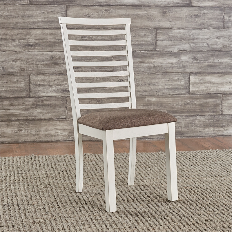 Pemberly Row 6 Piece Trestle Table Set with Upholstered Bench in White