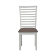 Pemberly Row 6 Piece Trestle Table Set with Upholstered Bench in White
