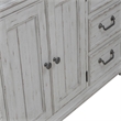Pemberly Row 2 Door 9 Drawer Dresser with Cedar Lining in Riverstone White