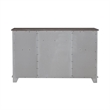 Pemberly Row 2 Door 9 Drawer Dresser with Cedar Lining in Riverstone White