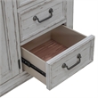 Pemberly Row 2 Door 9 Drawer Dresser with Cedar Lining in Riverstone White