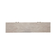 Pemberly Row 4 Door Accent Cabinet in Washed Taupe and Silver Champagne