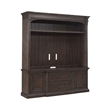 Pemberly Row Entertainment Center with Breakfront Styling in Brown
