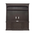 Pemberly Row Entertainment Center with Breakfront Styling in Brown