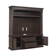 Pemberly Row Entertainment Center with Breakfront Styling in Brown