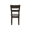 Pemberly Row 7-Piece Trestle Table Set with Dark Chestnut Finish