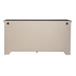 Pemberly Row 4 Door Accent Cabinet with Mirrored Glass in Gray/White