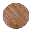 Pemberly Row 5-Piece Pedestal Table Set Wood in Satin Walnut Finish