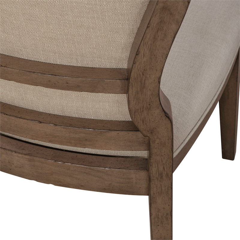 Pemberly Row Upholstered Tufted Back Side Chair Set of 2 with Tapered Legs
