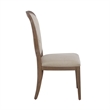 Pemberly Row Upholstered Tufted Back Side Chair Set of 2 with Tapered Legs