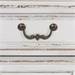 Pemberly Row Wooden Credenza with Hutch and File Storage in White