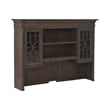 Pemberly Row 5 Piece Executive Desk Set in Saddle Brown Wood Finish